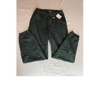 VTG NWT Nautica Sweatpants Mens Green Yellow Toggles Size L